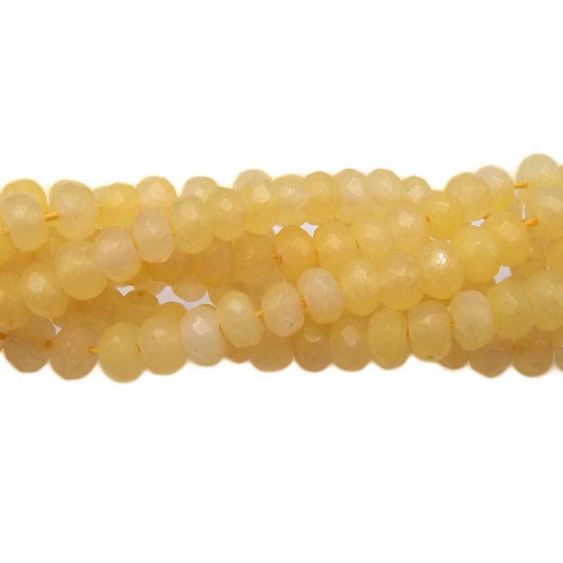 Rondelle giada gialla chiara 4x2 mm filo 40 cm (giaz1) - pietreeminuterie.com