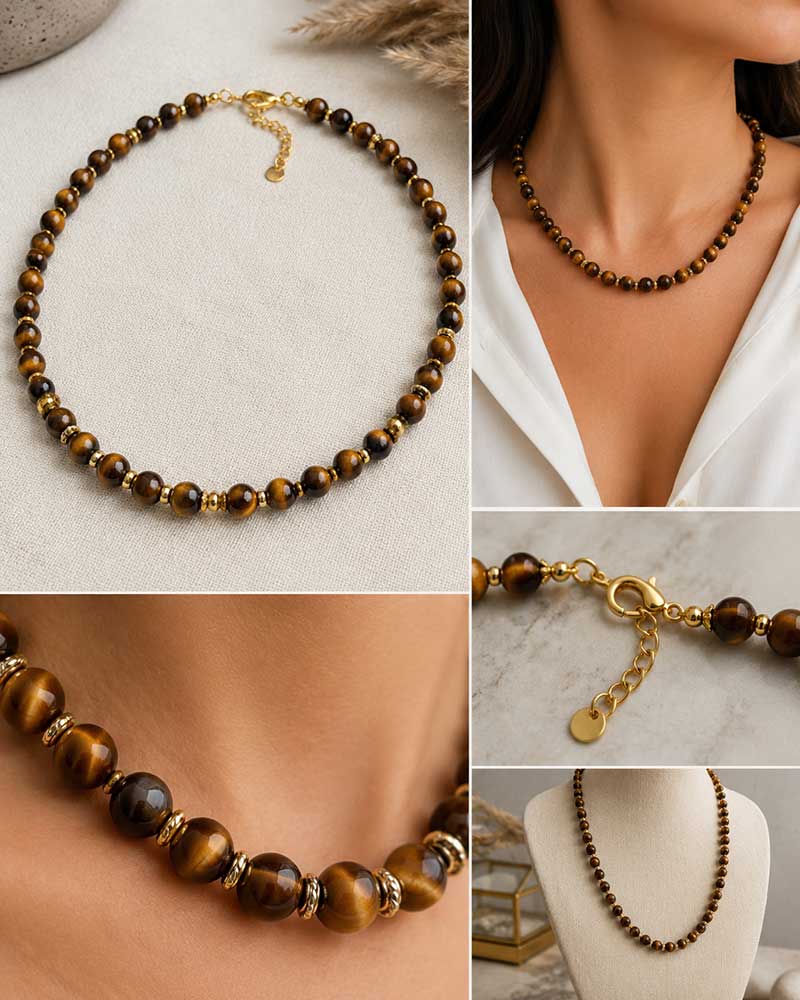 Collane e Bracciali in Occhio di Tigre